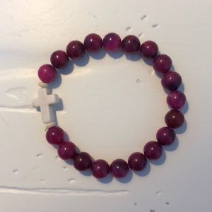 Cross Beaded Bracelet